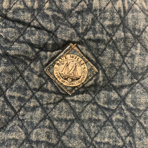 Indigo blue cozy Blue Willis snap bottom denim jacket with vintage vibes - Picture 5 of 7